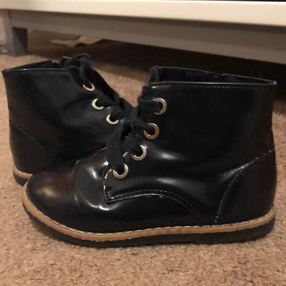 Toddler Girl Navy Blue Ankle Boot